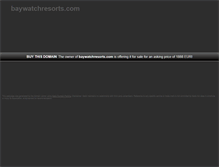 Tablet Screenshot of baywatchresorts.com